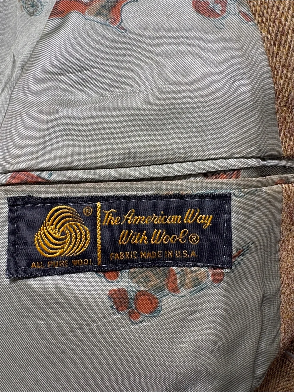 Vintage Wool Tweed Sport Coat